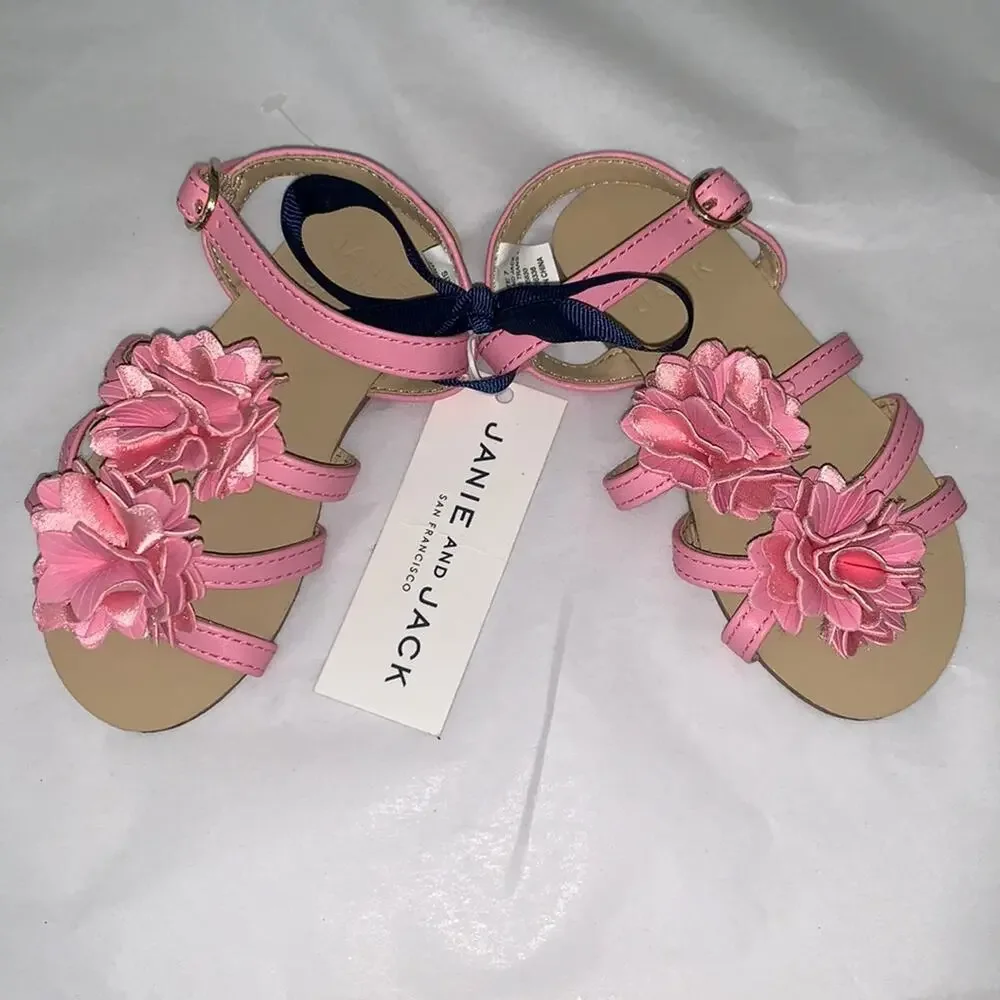 Janie and Jack Flower Sandal, 7 - NWT